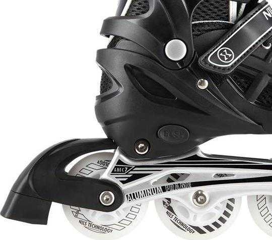 Riedučiai/pačiūžos Nils Extreme NH10905 Led - PU80 mm/82A (L 39-42)