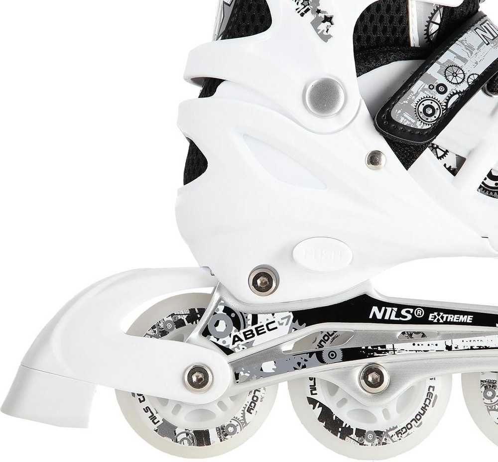 Riedučiai/pačiūžos Nils Extreme NH10905 Led - PU80 mm/82A (L 39-42)