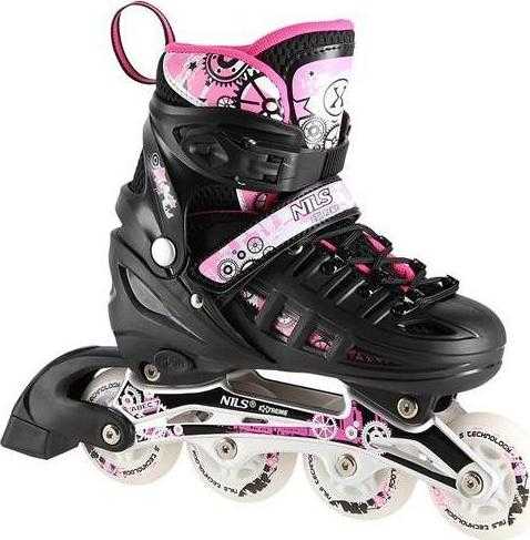 Riedučiai/pačiūžos Nils Extreme NH10905 Led - PU80 mm/82A (L 39-42)