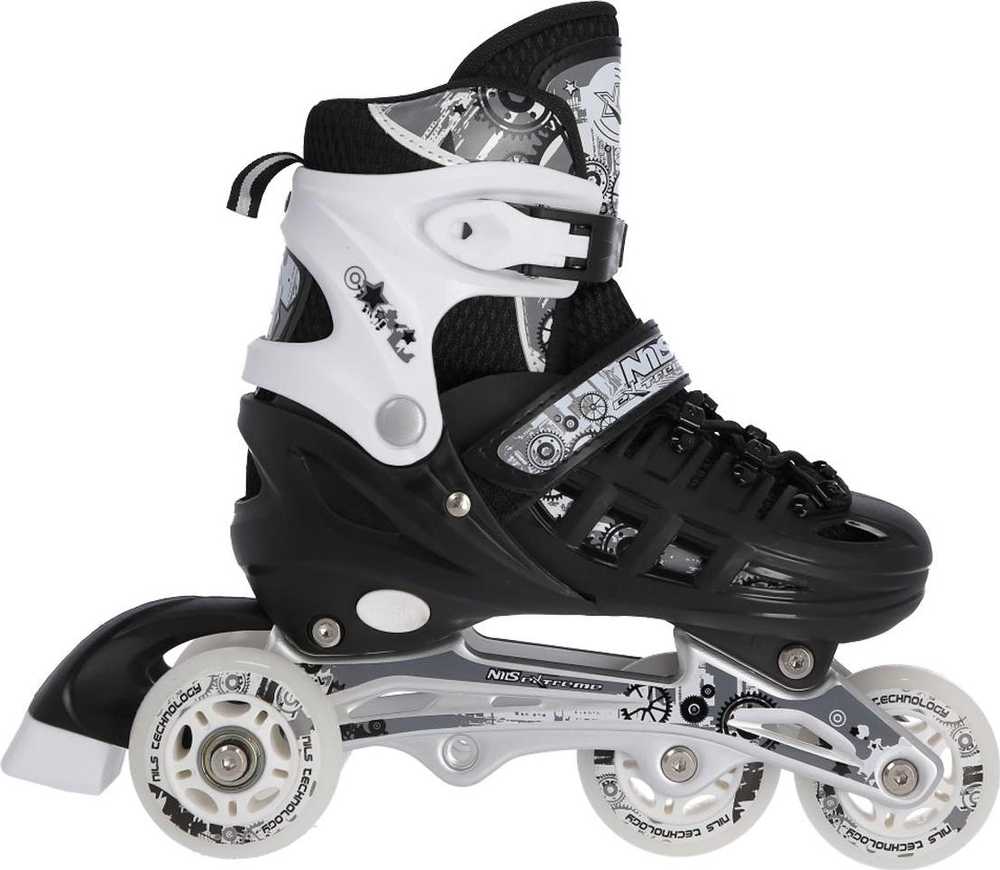Riedučiai/pačiūžos Nils Extreme NH10905 juodi - PU80 mm/82A (L 39-42)