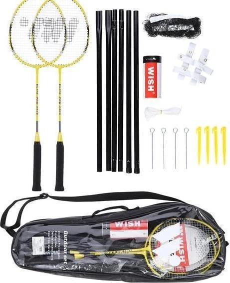 Nils Badmintono rakečių rinkinys Wish ALUMTEC 4466, geltonas