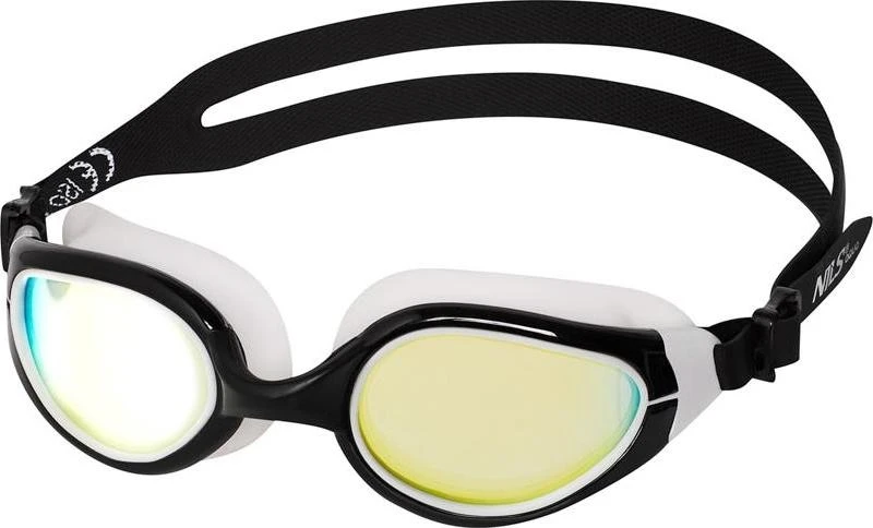NILS AQUA NQG480MAF juodai balti plaukimo akiniai