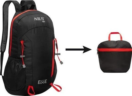 NILS CAMP NC1724 Edge juoda kuprinė 22 l