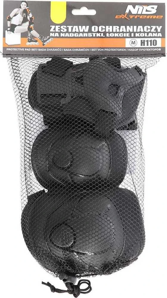 Apsaugų rinkinys Nils Extreme Signa H110, juodas, dydis XS