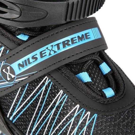 Riedučiai/ledo ritulio pačiūžos Nils Extreme NH11912 juodi-rožiniai - PU76 mm/82A (M 35-38)