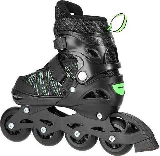 Riedučiai/ledo ritulio pačiūžos Nils Extreme NH11912 juodi-rožiniai - PU80 mm/82A (L 39-42)