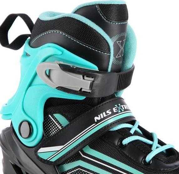 Riedučiai/ledo ritulio pačiūžos Nils Extreme NH18190 2in1 balti-rožiniai - L (39-43)
