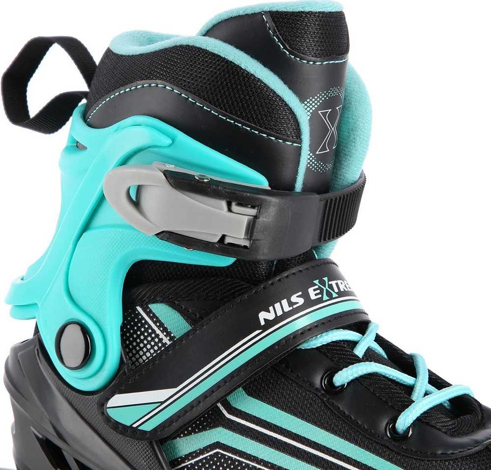 Riedučiai/ledo ritulio pačiūžos Nils Extreme NH18190 2in1 balti-rožiniai - L (39-43)