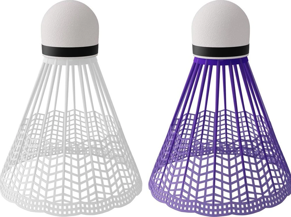 Nailoniniai badmintono plunksniukai Nils NBL6026, įvairiaspalviai, 6 vnt.