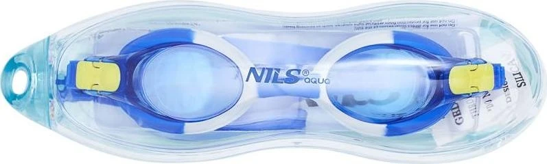 NQG700AF mėlyni vaikiški plaukimo akiniai NILS AQUA