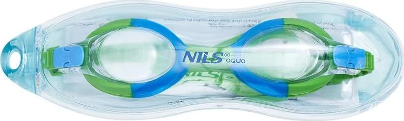 NQG700AF žali vaikiški plaukimo akiniai NILS Aqua