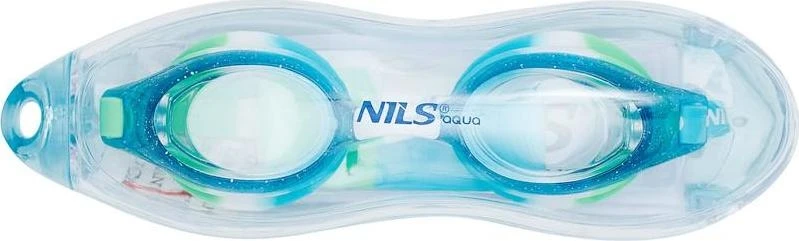 NQG870AF mėlyni vaikiški plaukimo akiniai NILS AQUA