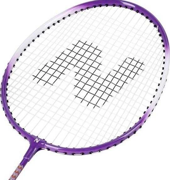 NRZ2053 ALIUMINIO / BADMINTONO RINKINYS 2 RAKETĖS + 3 RAKETĖS + DANGTELIS NILS