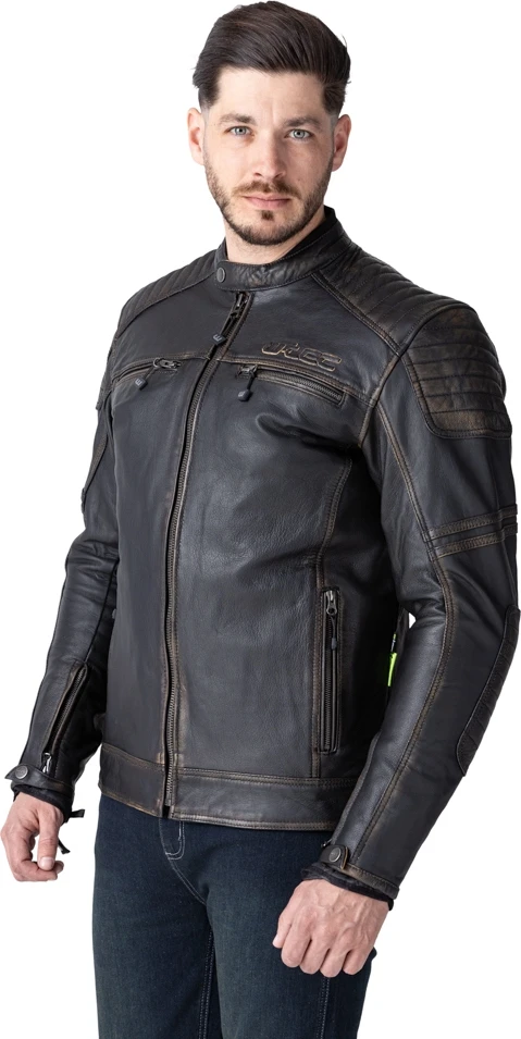 Odinė motociklininko striukė W-TEC Mungelli EVO