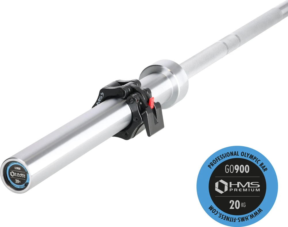 Olimpinis grifas HMS Premium GO900 220cm, su užraktu