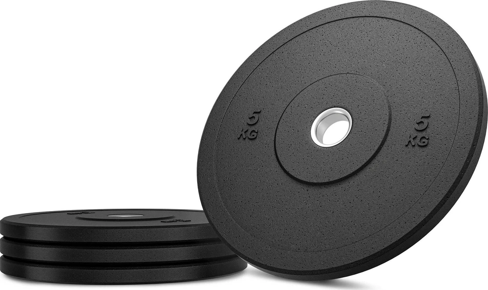 Olimpinis guminis svoris 5kg Marbo Sport MW-Bumper-5KG