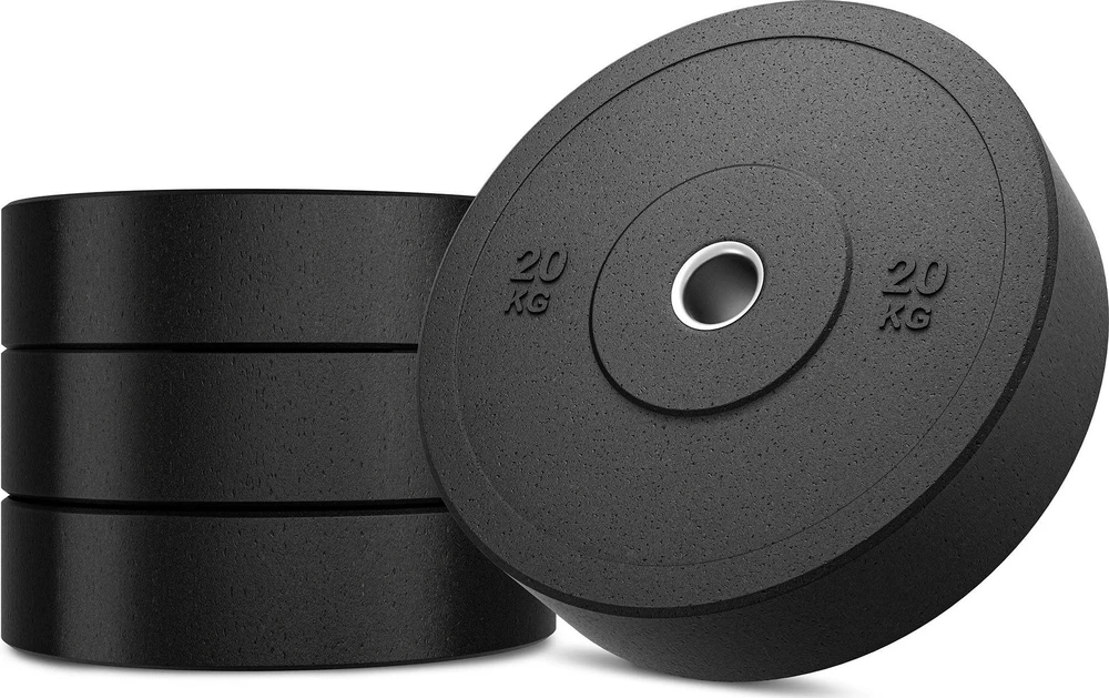 Olimpinis guminis svoris 20 kg Marbo Sport MW-Bumper-20KG