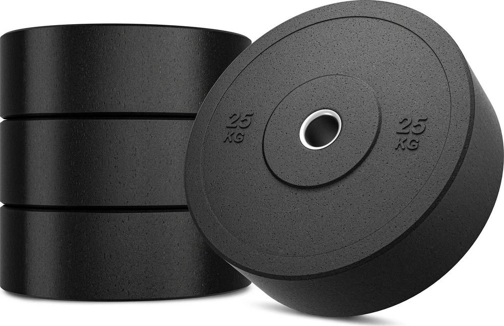Olimpinis guminis svoris 25 kg Marbo Sport MW-Bumper-25KG