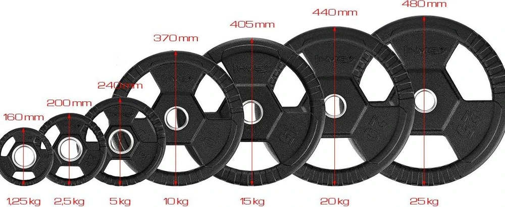 Olimpinis svoris HMS TOH juodas - 20 kg