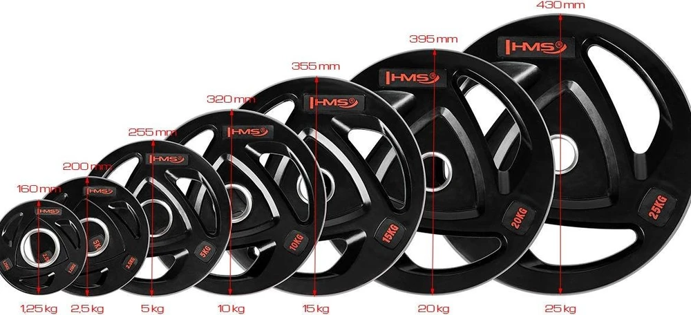 Olimpinis svoris HMS TOX juodas - 15 kg