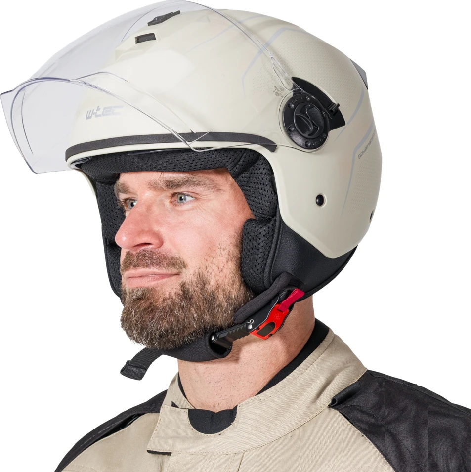 Open-Face Motorcycle Helmet W-TEC Besalu