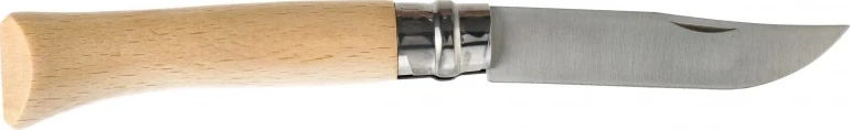 Opinel Nerūdijančio plieno peilis Nr.10 buko rankena