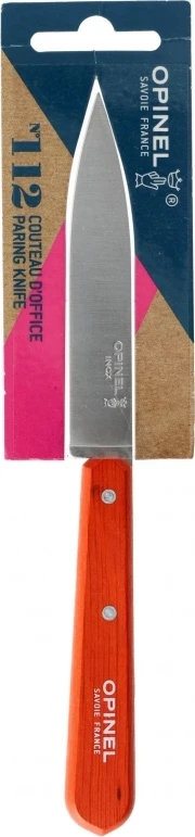 Opinel 112 skutimo peilis, oranžinis virtuvinis peilis