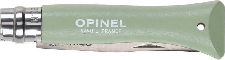 Opinel Colorama 06 inox peilis su dirželiu, šalavijo spalvos