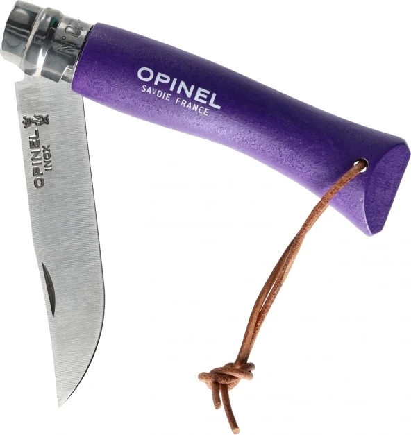 Opinel Trekking Nr 7 nerūdijančio plieno peilis, violetinis