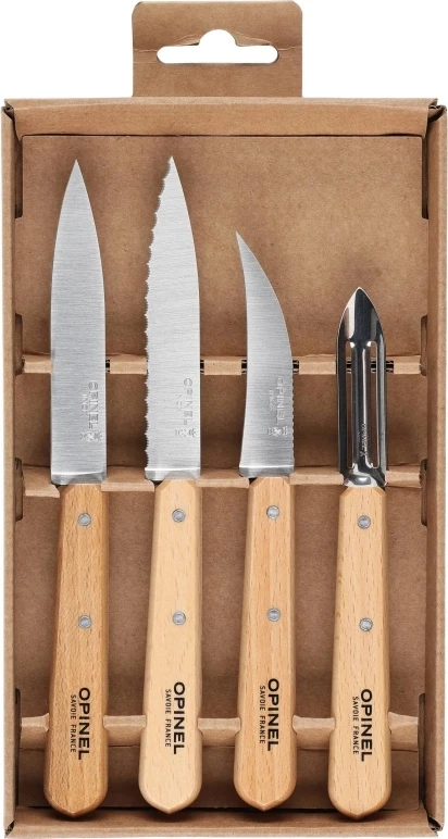 Peilių rinkinys Opinel Natural, 4 vnt. (001300)