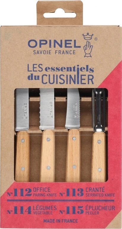 Peilių rinkinys Opinel Natural, 4 vnt. (001300)