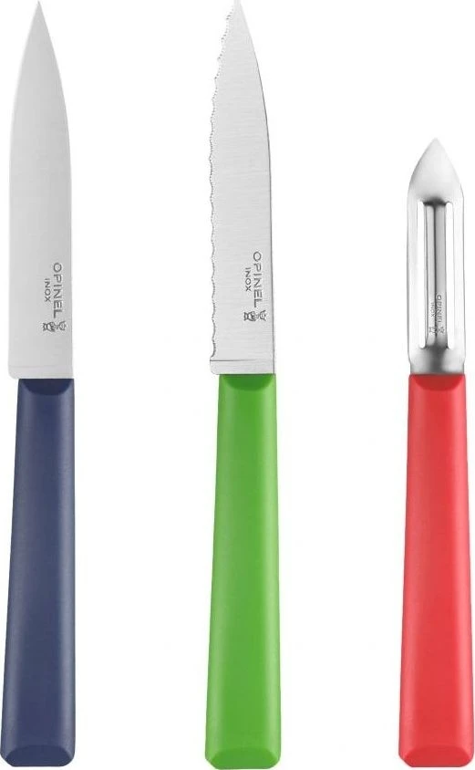 Opinel Essentials Trio virtuvinių peilių rinkinys