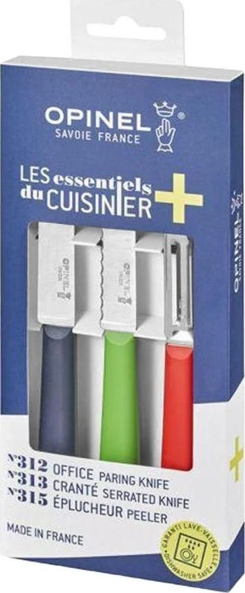 Opinel Essentials Trio virtuvinių peilių rinkinys