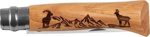 Opinel peilis 8 inox ąžuolas Animal serija - gemzė