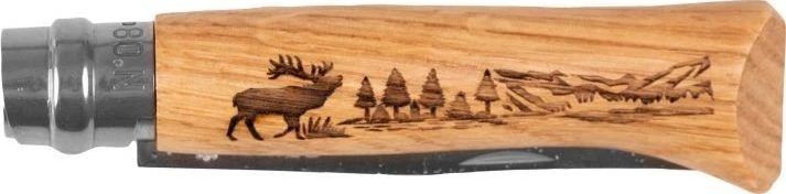 Peilis Opinel 8 Inox Oak Animal, elnias
