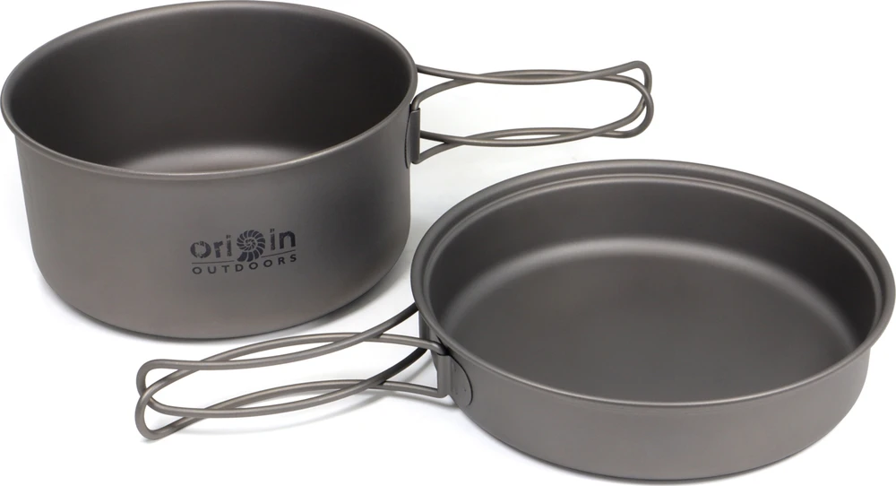 Origin Outdoors stovyklavimo virimo indų rinkinys „Titanium“