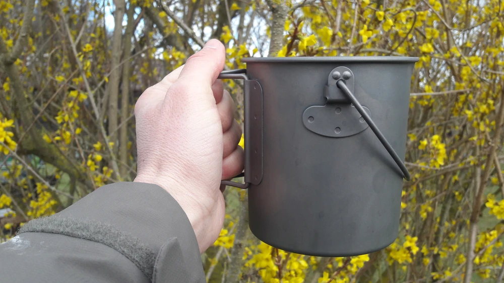 Origin Outdoors kavinukas French Press 3 in 1 „Titanium“