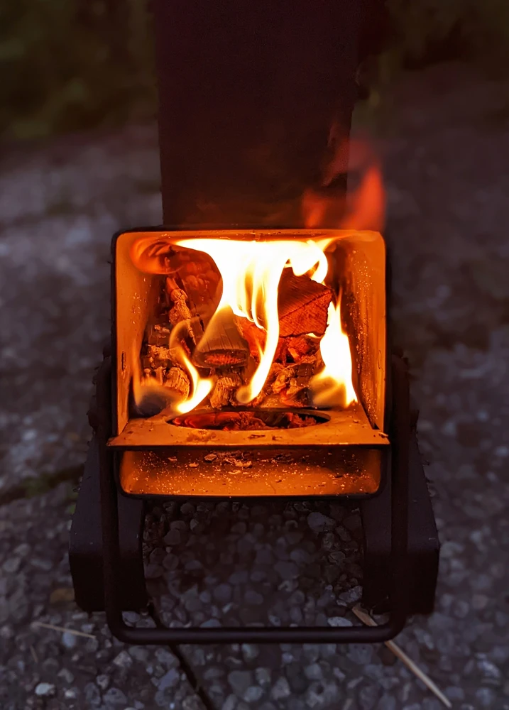 Origin Outdoors sudedama raketinė viryklė „Rocket Stove Collapsible“