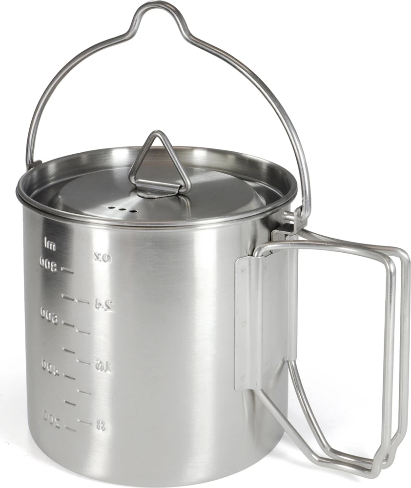 Origin Outdoors Stainless Steel Camping Pot '2 in 1'