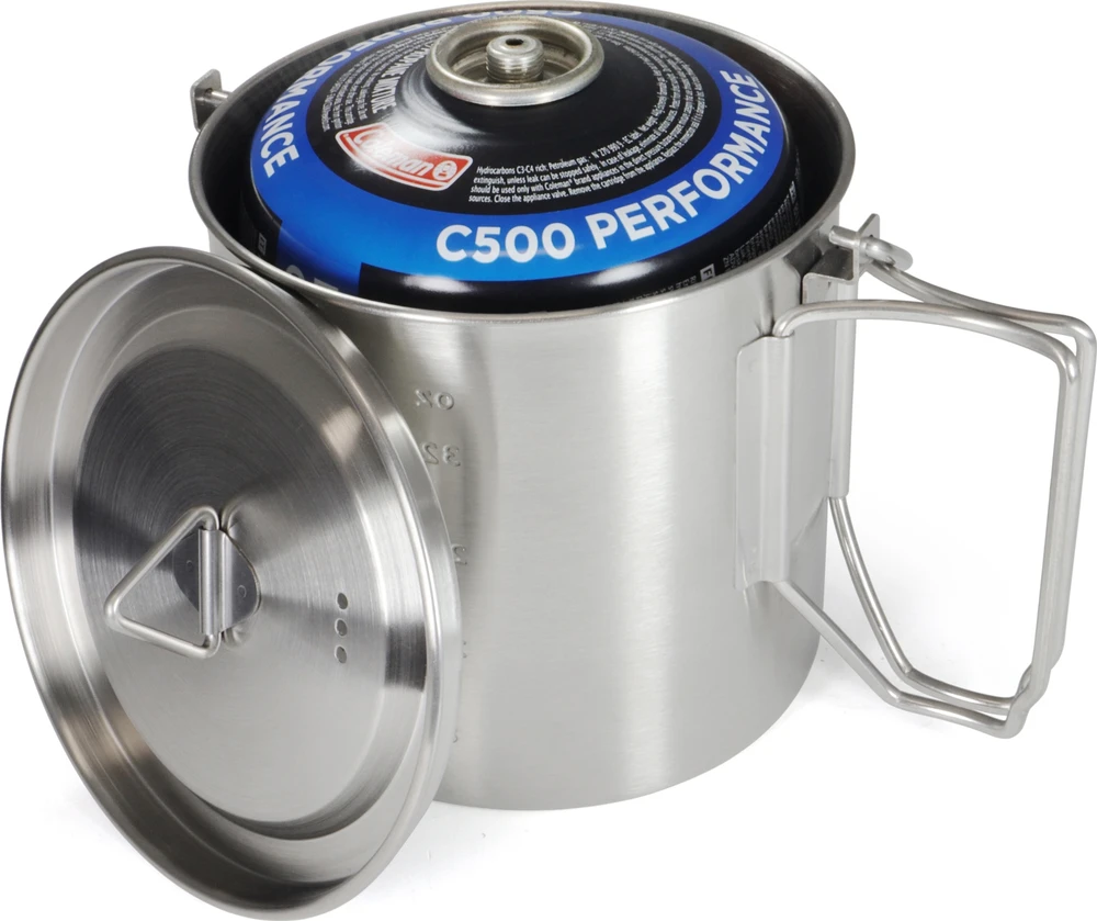 Origin Outdoors Stainless Steel Camping Pot '2 in 1'