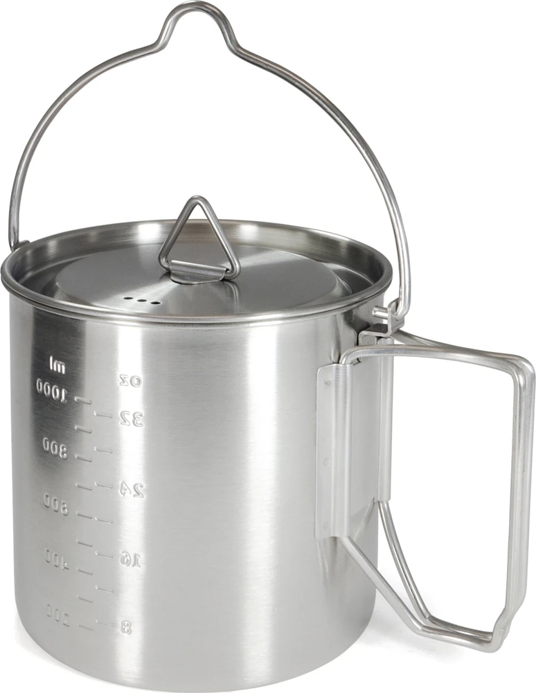 Origin Outdoors Stainless Steel Camping Pot '2 in 1'