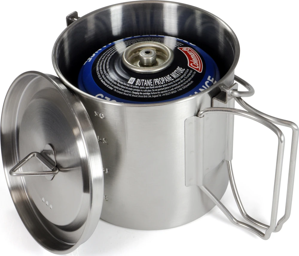 Origin Outdoors Stainless Steel Camping Pot '2 in 1'