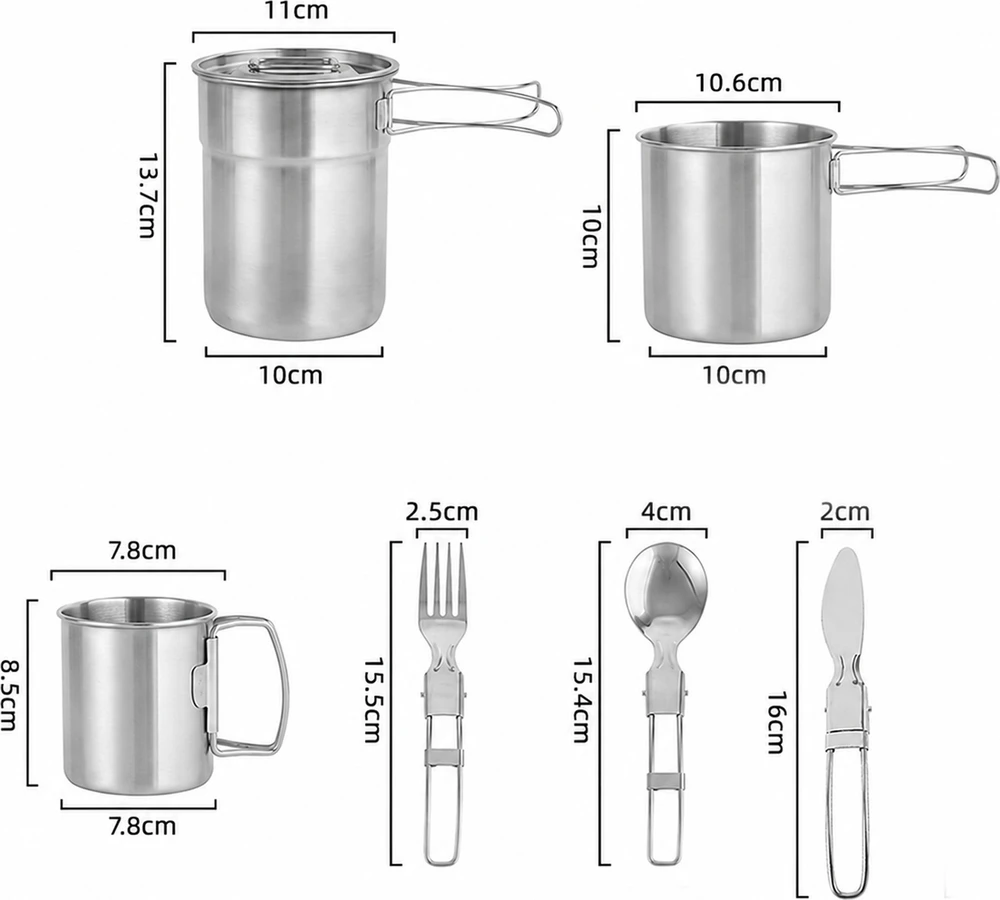 Origin Outdoors Stainless Steel Cooking Set 'Personally'