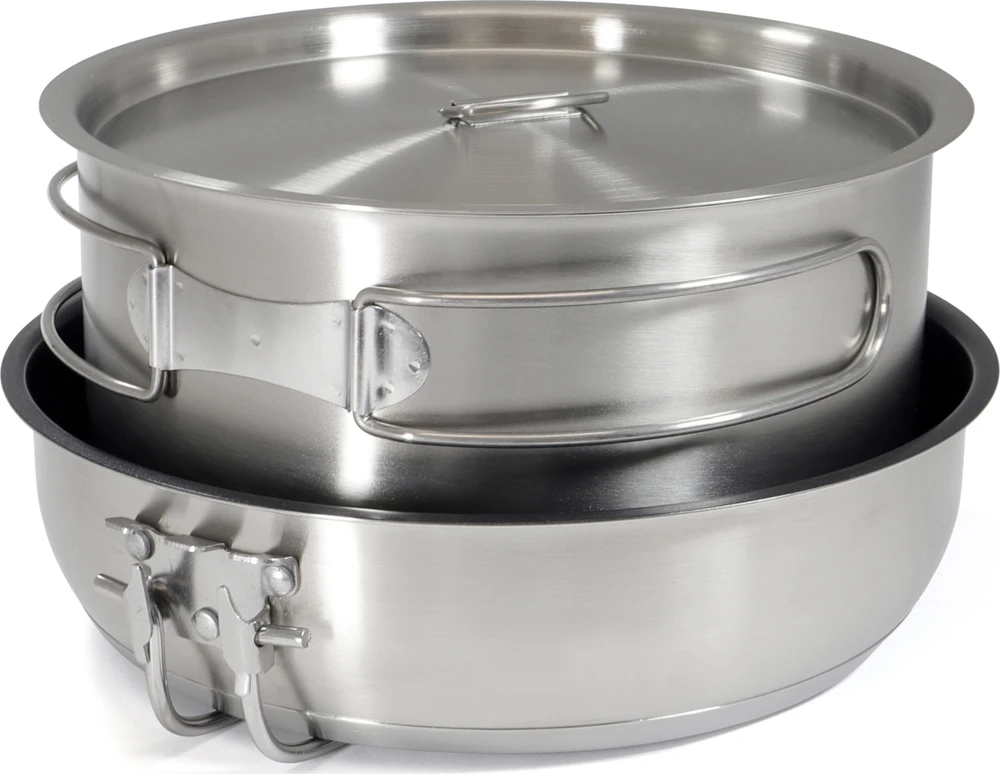 Origin Outdoors nerūdijančio plieno virimo indų komplektas „Non-Stick“