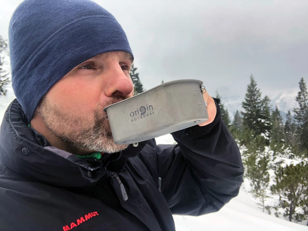 Origin Outdoors stovyklavimo puodų rinkinys „Titanium“