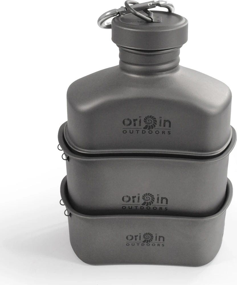 Origin Outdoors stovyklavimo puodų rinkinys „Titanium“