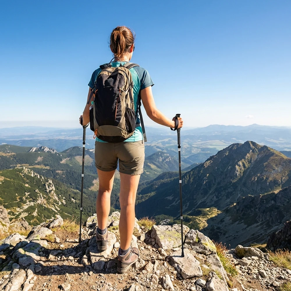 Origin Outdoors trekingo lazdos iš anglies pluošto 'Feather'