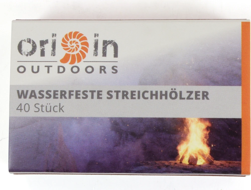 Origin Outdoors atsparios vandeniui degtukai