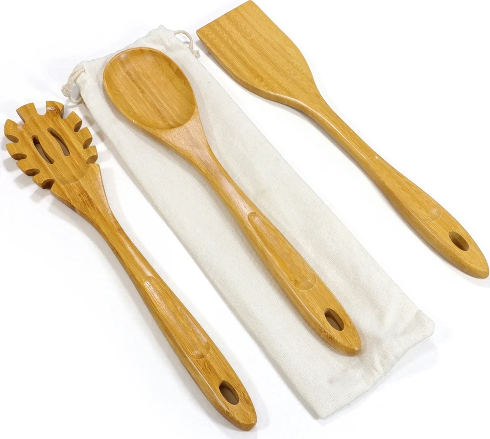 Origin Outdoors virtuvės įrankių rinkinys „Bamboo"
