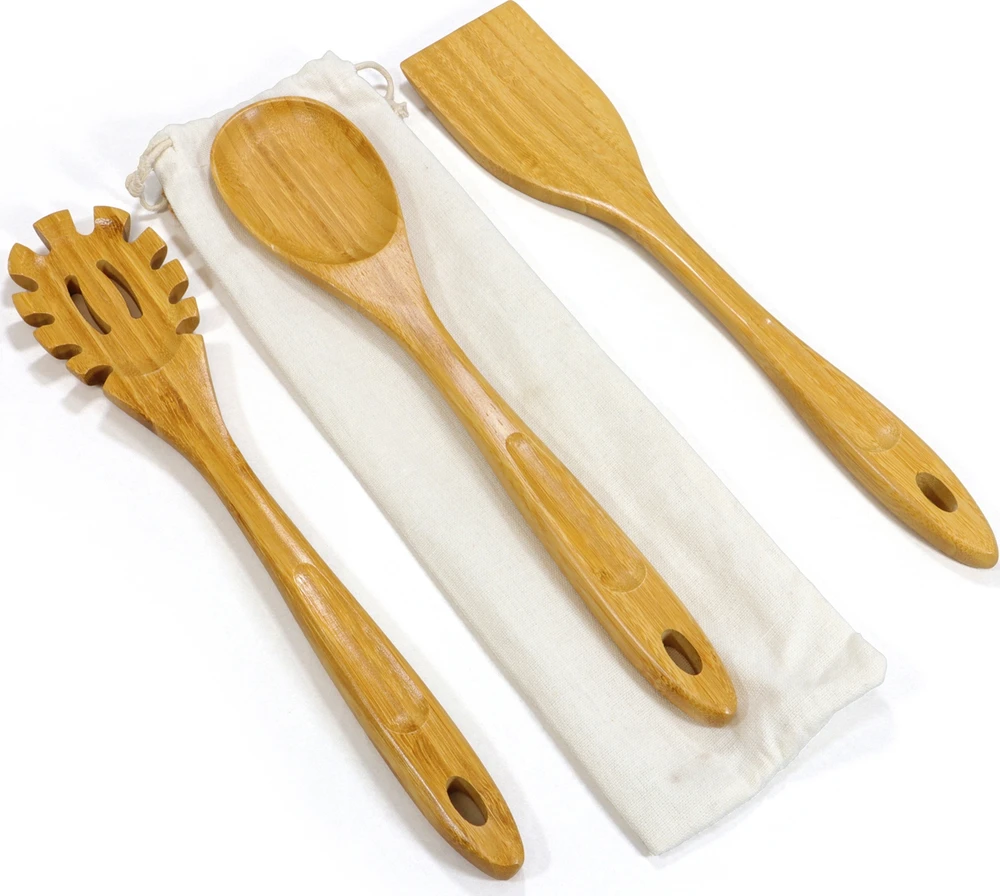 Origin Outdoors virtuvės įrankių rinkinys „Bamboo"